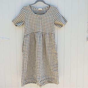 handmade conscious clothing gingham dress